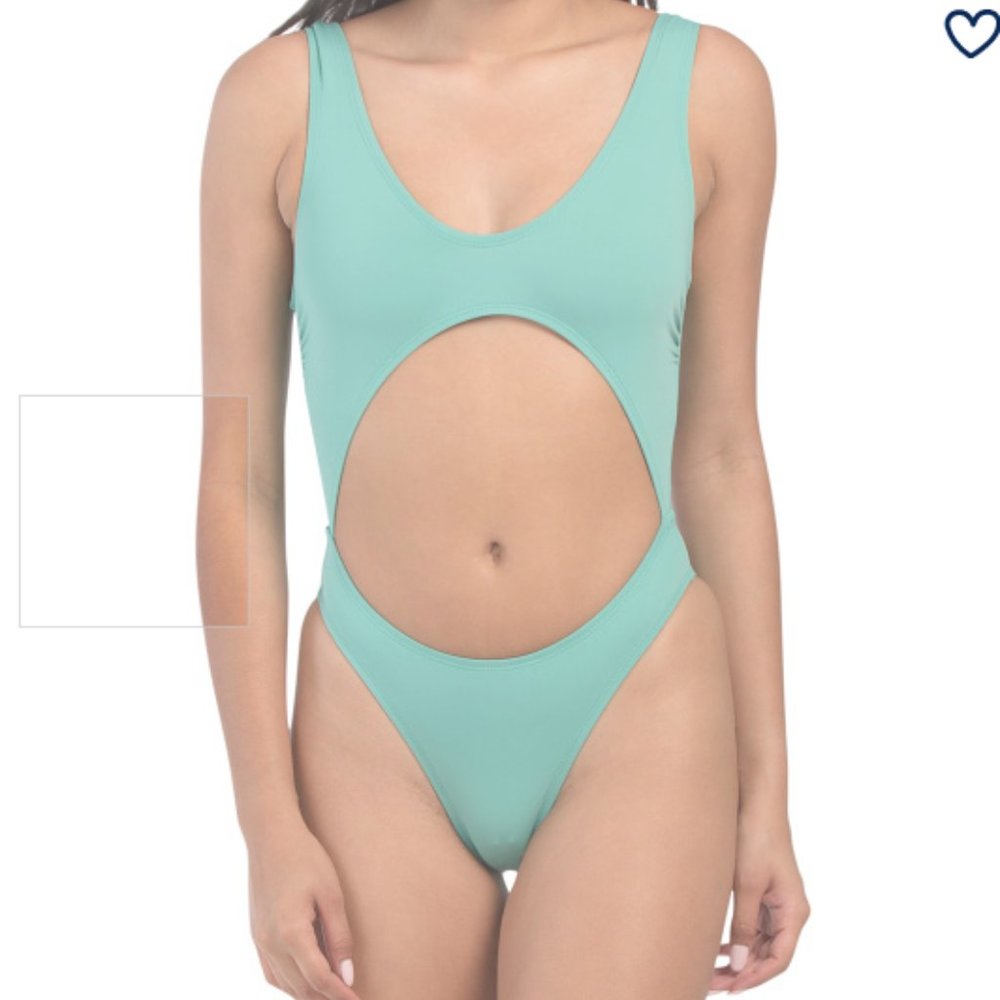 $79 Made In Usa Cut Out One-piece Swimsuit